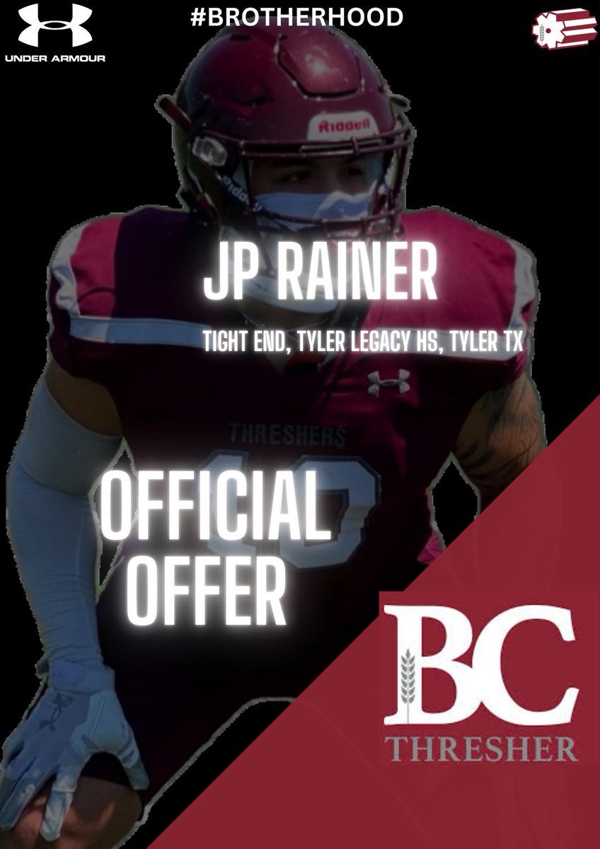John Price Rainer (@jprainer_2025) on Twitter photo After a great conversation with <a href="/TheTerryCook/">Coach Terry Cook</a> I am excited to announce that I have received an offer from Bethel College
<a href="/CoachBeauTrahan/">Coach Beau</a> <a href="/TerranceLovely/">Coach Lovely</a> <a href="/mmosley4_/">Coach Mosley</a> <a href="/CharlesMossFB/">Charles Moss</a> <a href="/dan_huebsch/">Dan Huebsch</a> <a href="/LeeCare87291057/">Lee Carey</a> <a href="/TylerLegacyFB/">Tyler Legacy Red Raiders FB</a> <a href="/SR_scouting/">Scouting Report</a> After a great conversation with <a href="/TheTerryCook/">Coach Terry Cook</a> I am excited to announce that I have received an offer from Bethel College
<a href="/CoachBeauTrahan/">Coach Beau</a> <a href="/TerranceLovely/">Coach Lovely</a> <a href="/mmosley4_/">Coach Mosley</a> <a href="/CharlesMossFB/">Charles Moss</a> <a href="/dan_huebsch/">Dan Huebsch</a> <a href="/LeeCare87291057/">Lee Carey</a> <a href="/TylerLegacyFB/">Tyler Legacy Red Raiders FB</a> <a href="/SR_scouting/">Scouting Report</a>
