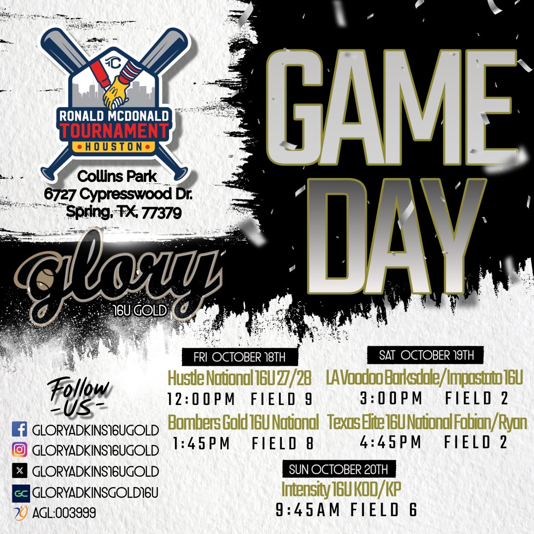 Come travel to Houston with us and watch us play in the Ronald McDonald tournament this weekend! 🚗✈️🛥️ If you can’t make it, please support us via live stream!! Hope to see you there!
#halosup😇🆙