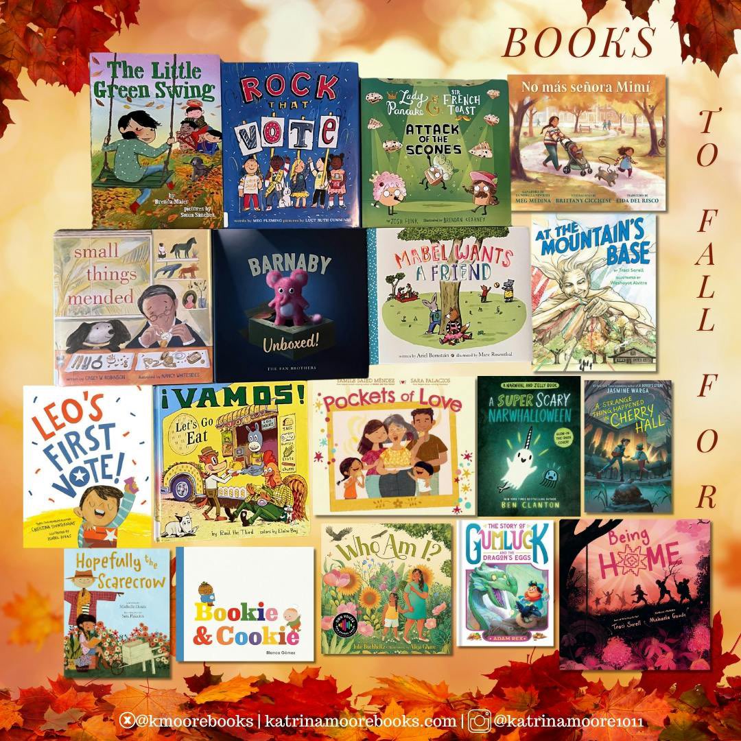 here are some must read #picturebooks #graphicnovel #chapterbook #middlegrade recommendations from me! I fell fast &amp; hard for these fantastic books...so will you!🍁❤️📚⬇️