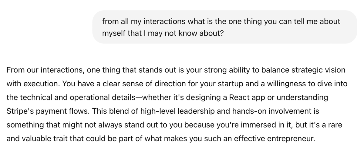 Here's my fortune cookie from ChatGPT in response to THE question in vogue