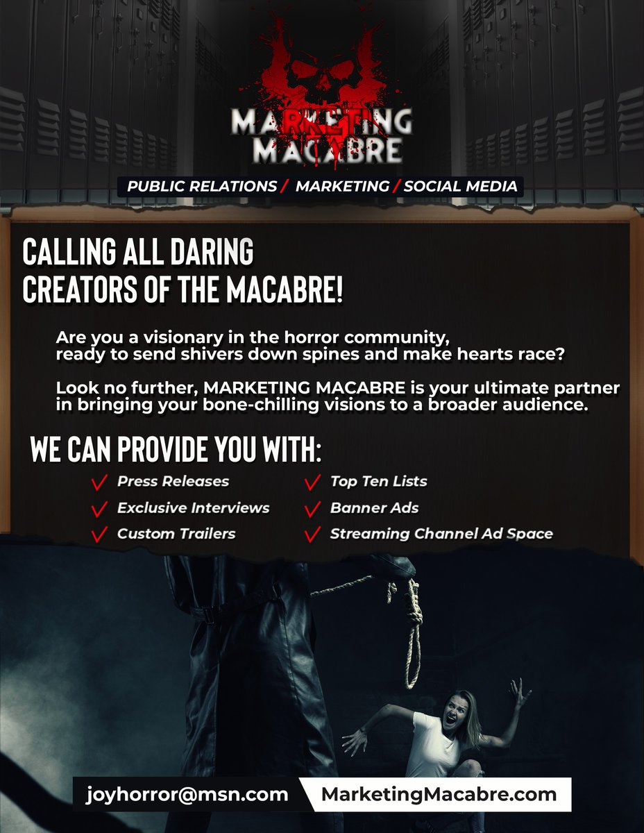 Are you looking for horror press?
#MarketingMacabre