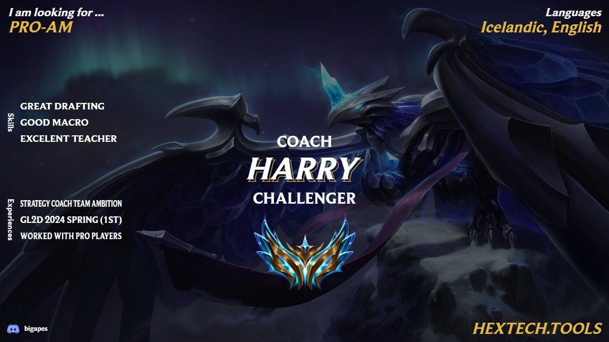 I’m an experienced League of Legends coach currently LFT, any region.

I have a strong passion for strategy and player development. If you’re ready to elevate your game, don’t hesitate to reach out via DM or Discord.

Likes and retweets appreciated #LFT #LeagueOfLegends