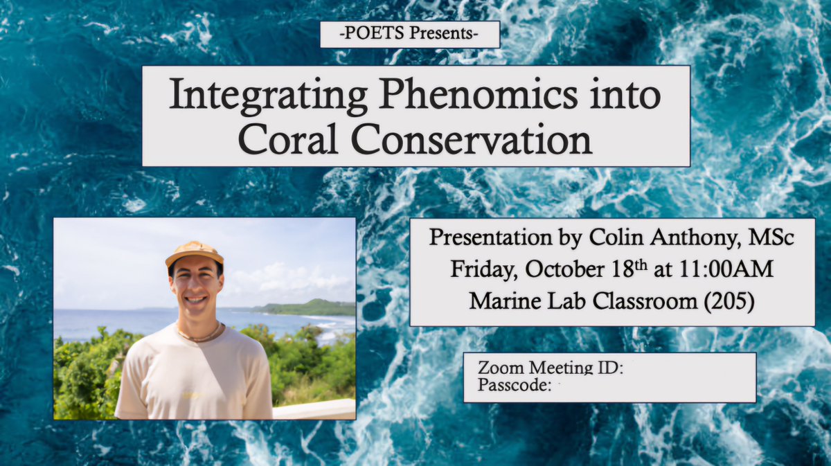 Presenting this Friday, 11:00 ChST. Message me for zoom link 🪸🪸