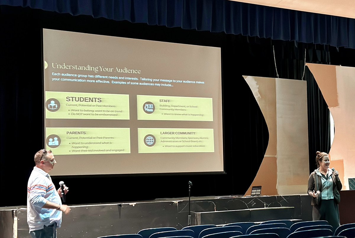gmms_band's tweet image. Today, @MrWlive &amp;amp; I presented “Communicating Your Music Program to the Public” at BCIU Music In-Service! Honored to share how purposeful communication can strengthen community ties and boost support for music programs. 

#MifflinSD #MusicLivesHere #MifflinLeads @GovMifflinSD