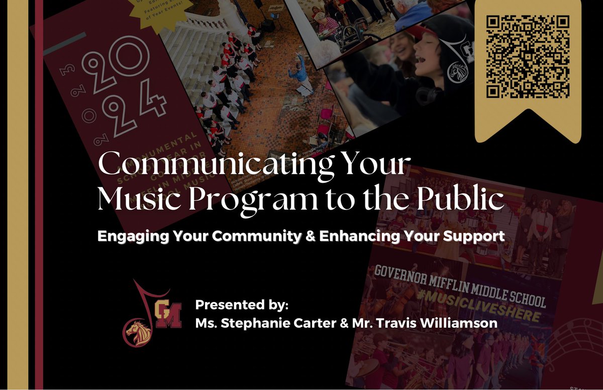 gmms_band's tweet image. Today, @MrWlive &amp;amp; I presented “Communicating Your Music Program to the Public” at BCIU Music In-Service! Honored to share how purposeful communication can strengthen community ties and boost support for music programs. 

#MifflinSD #MusicLivesHere #MifflinLeads @GovMifflinSD