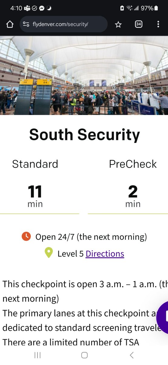 Willowbottom's tweet photo. I think @DENAirport forgot at least a zero here for precheck. https://t.co/be3cWwvMgI