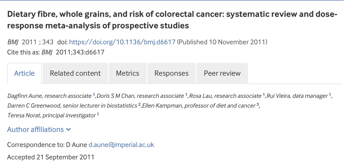 A landmark meta-analysis reported that daily consumption of 10g dietary fibers reduced the risk of developing colon cancer risk by 10%. Remarkably legumes fibers correlated to a much higher decrease of 32% of colon cancer risk. 

My Blueprint diet is rich in legumes. Soon I'll
