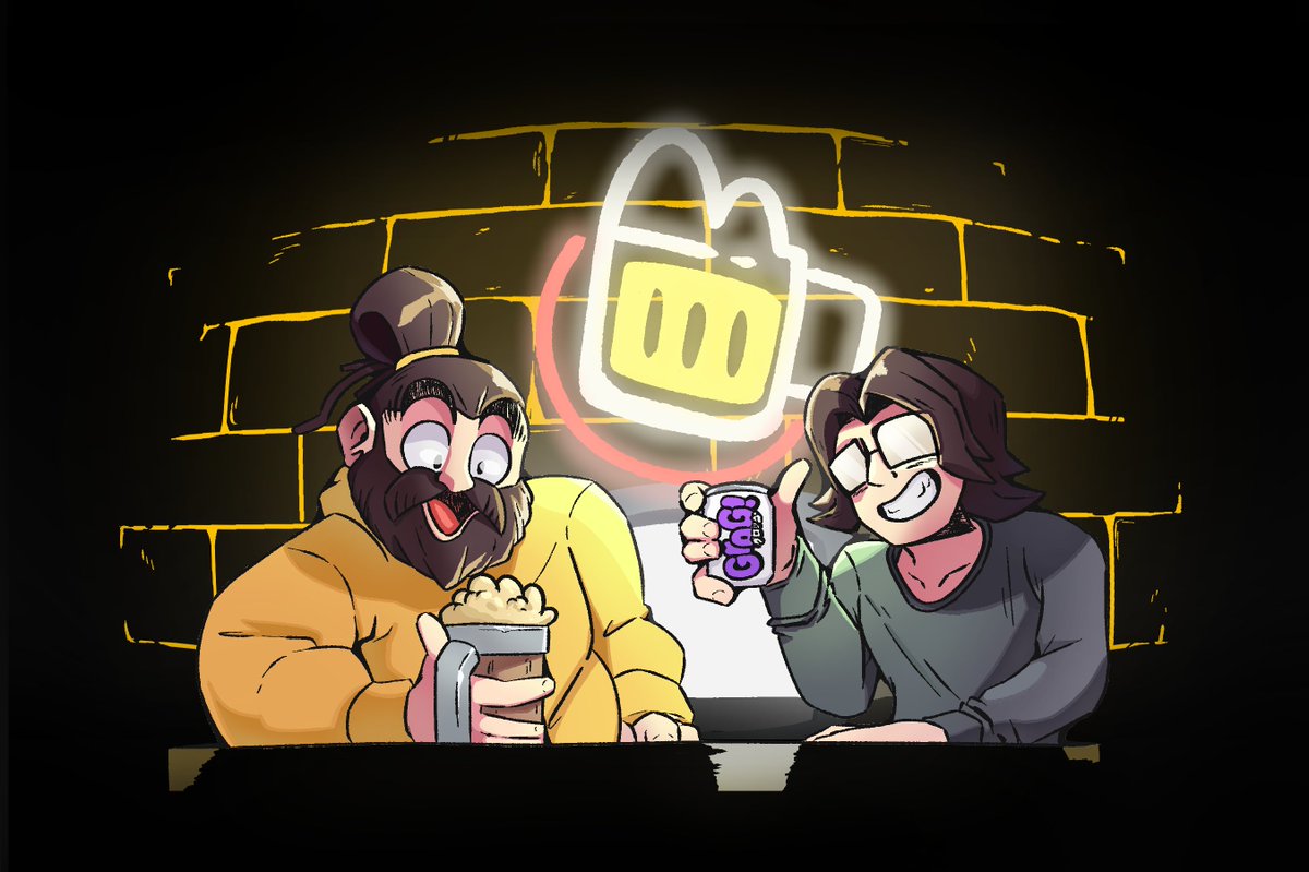 Decided to redo an old drawing I made of <a href="/ColdOnes/">Cold Ones</a> from a long time ago, made them more cartoony than I usual would it felt right lol