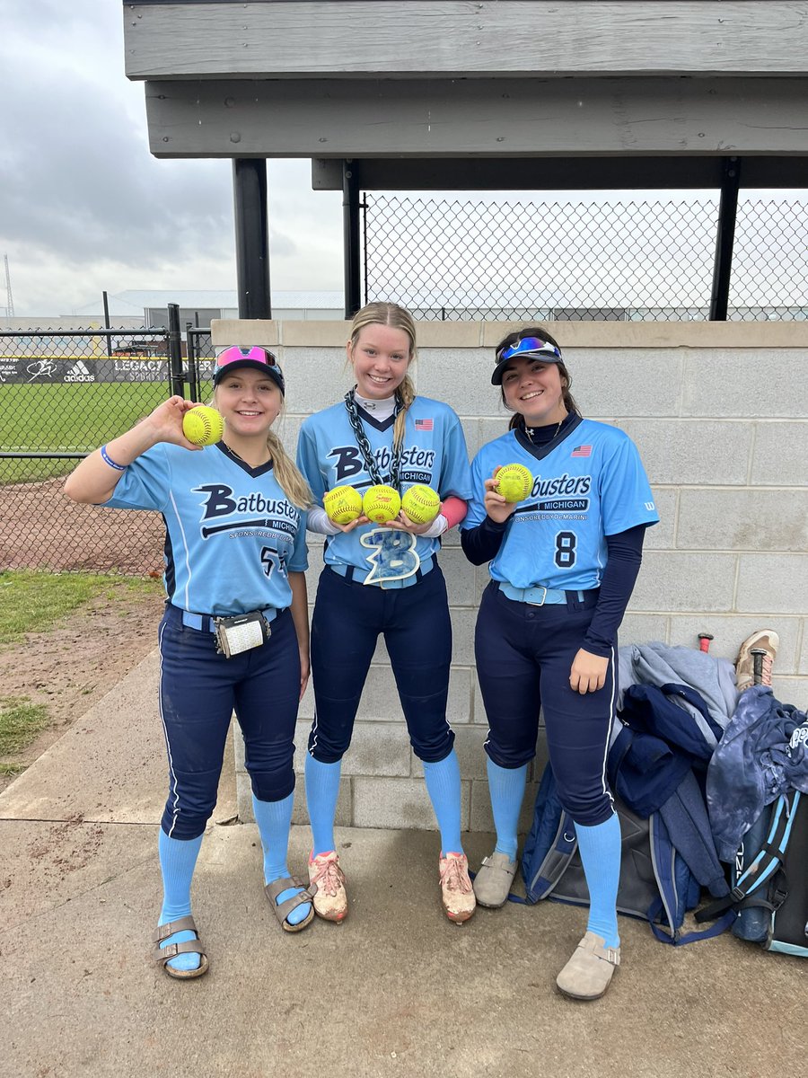 MI Batbusters Goodrich (@mibbgoodrich) on Twitter photo Another quality weekend for for these ladies going 3-0. Scoring 27 runs while allowing 8 at the legacy showcase against 18u teams with a bunch of college commits. Special shoutout to Kenzie#8 and Gracelynn#54 who each had a home run along with <a href="/FrankieGoo9978/">Frankie Goodrich</a> who had 3 on Sunday Another quality weekend for for these ladies going 3-0. Scoring 27 runs while allowing 8 at the legacy showcase against 18u teams with a bunch of college commits. Special shoutout to Kenzie#8 and Gracelynn#54 who each had a home run along with <a href="/FrankieGoo9978/">Frankie Goodrich</a> who had 3 on Sunday