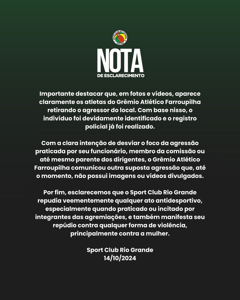 NOTA DE ESCLARECIMENTO
