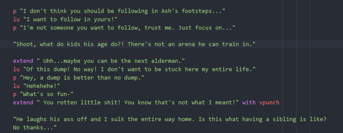 Just a friendly reminder folks, Priam DOES NOT like teenagers...

#visualnovel #vndev #WritingCommunity