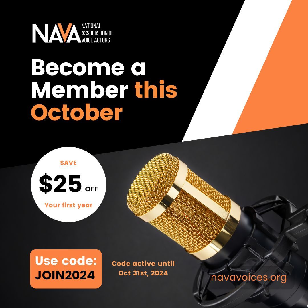 Join NAVA this month and save $25 off your membership! 
Join here navavoices.org/membership/