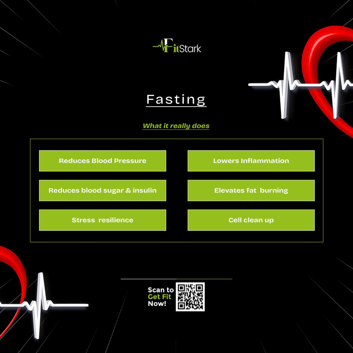 Ready to explore the potential of fasting and optimize your health?

Join FitStart today linktr.ee/fitstark  and  explore all that we have to offer, get a personalized plan that incorporates safe and effective fasting practices!