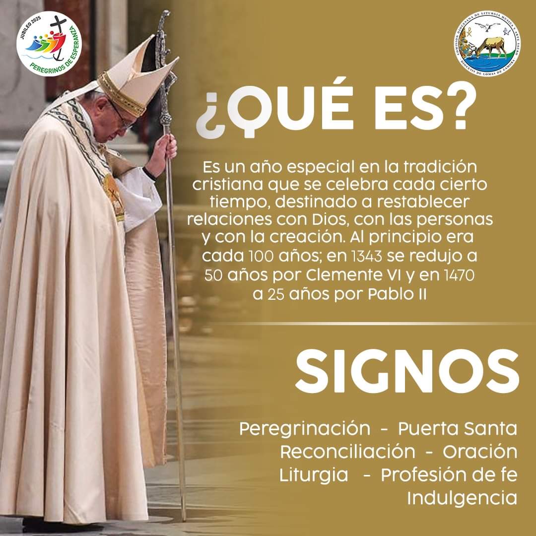 EclesiaInfo's tweet photo. En comunión con toda la Iglesia y convocado por el Papa Francisco, la @DiocesisLomas celebrará en 2025 un Jubileo: https://t.co/Vj4kiq9Nyn

#Jubileo2025 #iubilaeum2025 #PapaFrancisco #PeregrinosDeEsperanza #Roma #IglesiaCatolica #Evangelio #SanVicente #LomasDeZamora #Eclesia https://t.co/Zop9IoIEHJ