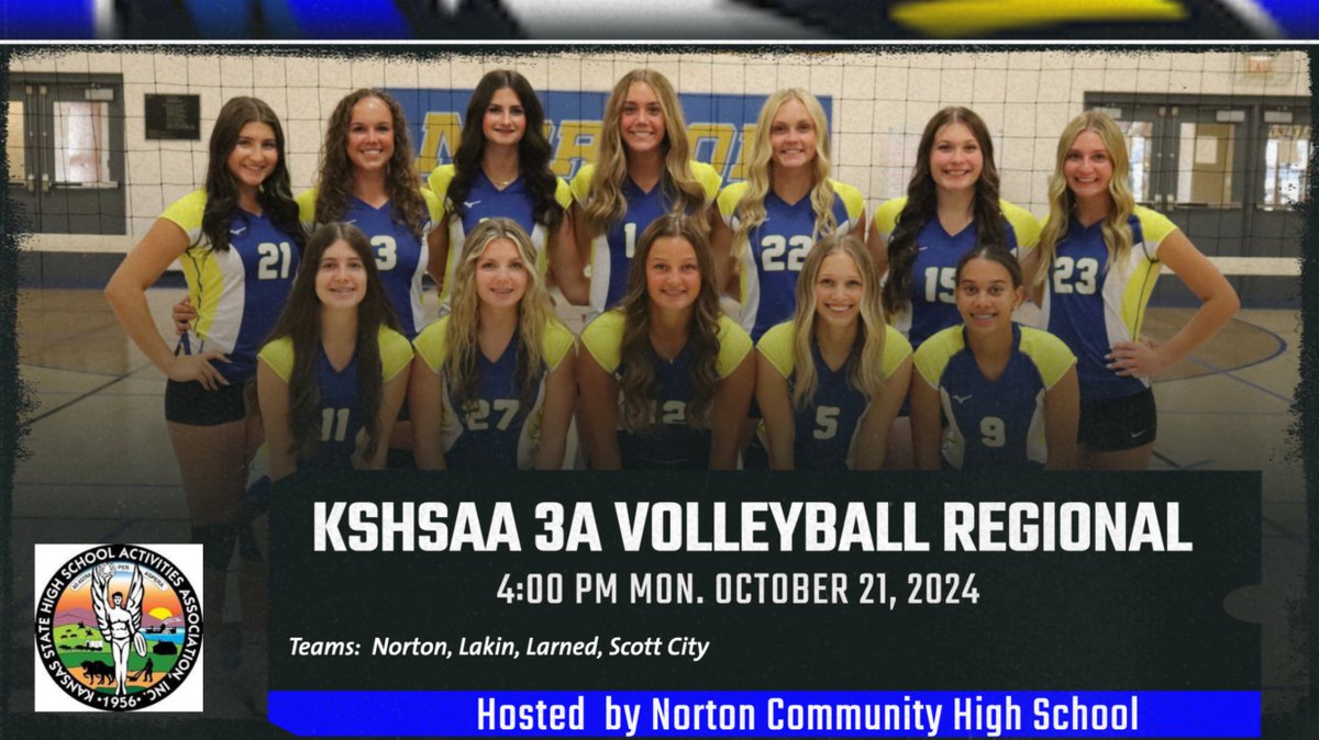 NtBluejay's tweet image. Norton to host Regional Volleyball Quad