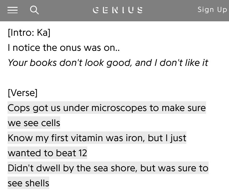 When Ka spit this my jaw literally dropped #BARS