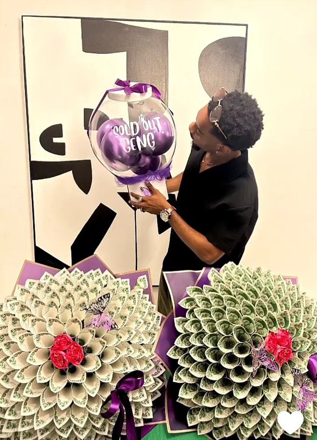 Helen95428605's tweet photo. And the spoiling continues 🤭🥰Topher is genuinely loved by his Guardians. Thank you to everyone who made this possible. Your reward is in heaven 🙏☂️

#Topherbassey 
#WearTopher https://t.co/X5lSQrf4Xq