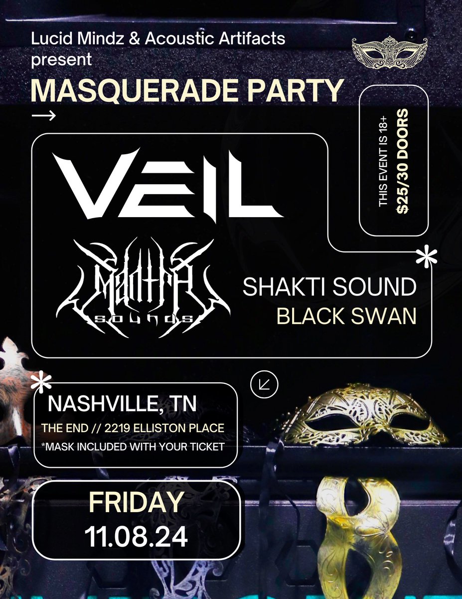 NASHVILLE, TN 🤠🤠with @mantra_sounds ➕➕➕
🎟️⛓️‍💥➡️