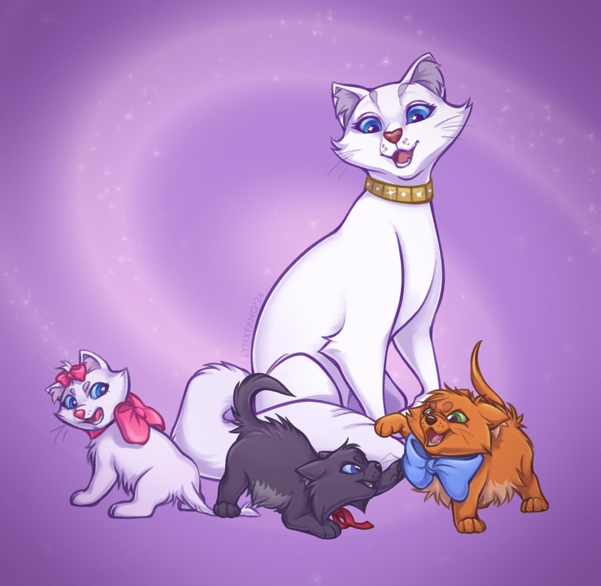 Lynxfang against war (@lynxfang_art) on Twitter photo Which pets' address is the finest in Paris? 
A tribite to all-time loved cartoon
#Aristocats #Disney #fanart Which pets' address is the finest in Paris? 
A tribite to all-time loved cartoon
#Aristocats #Disney #fanart