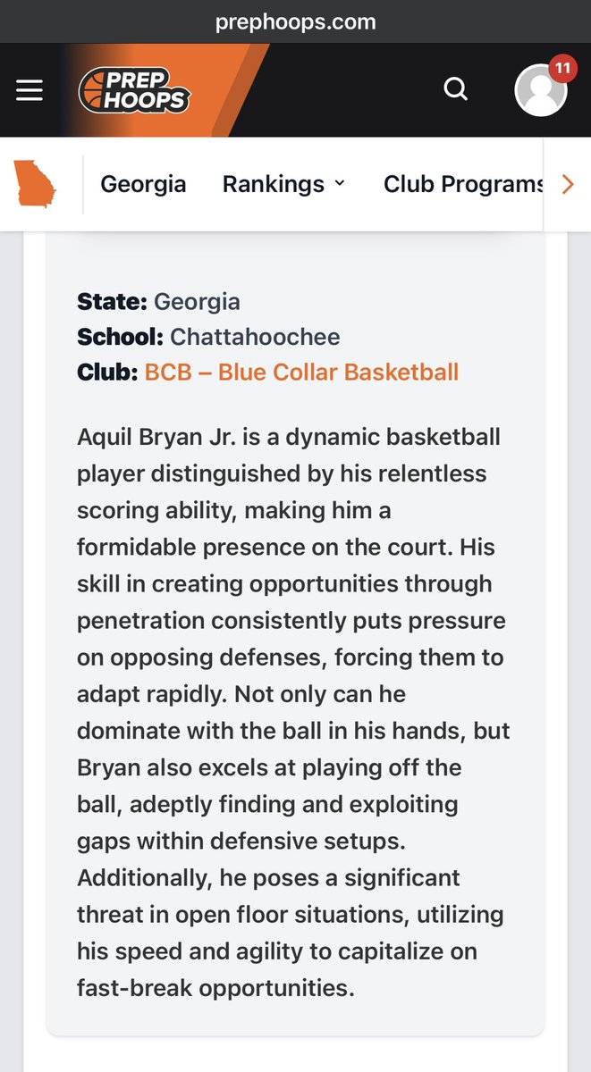 DrBayyan's tweet photo. Aquil, Jr. @aquilbjr (2025) had a solid performance at the  @PrepHoopsGA Top 250 Expo (9.22.24) at @LakePointSports. He started Game 1 with 10 straight points (4-4) and solid defense in his first 8 minutes of play and had a nice write up. https://t.co/gueKXaxE9m