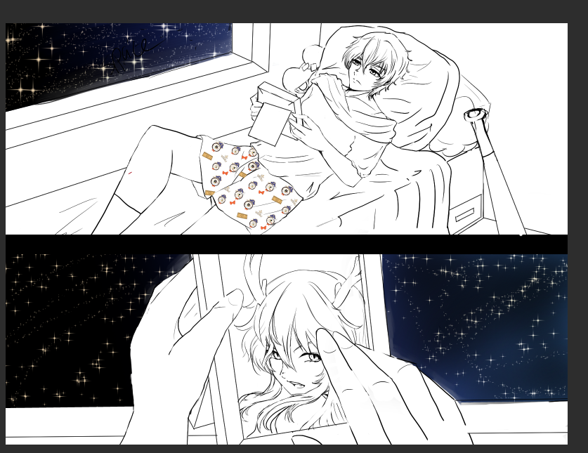 AcaiSkul's tweet photo. Making a meme piece for the meme game. Clockie shorts are also available to buy on my etsy >:) #HSR #HSRfanart #honkai #WIPart https://t.co/A7DCwVOcsn