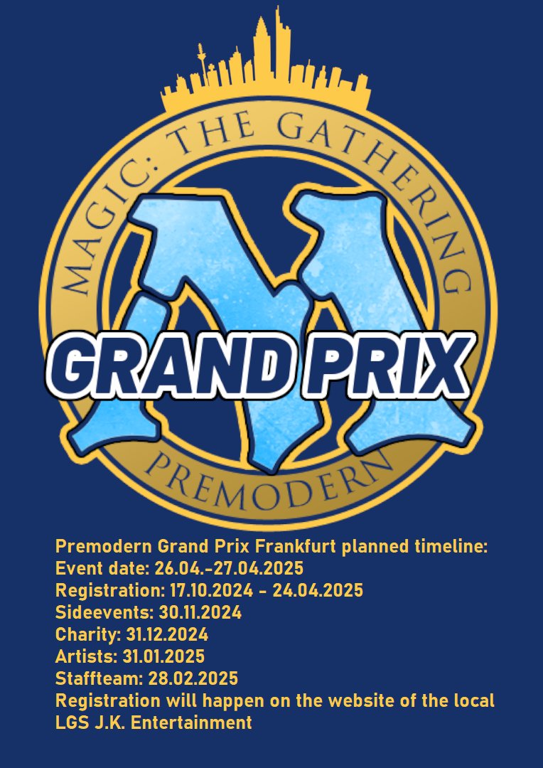 My planned timeline for when what question will be answered. #premodernmtg #premodernGP