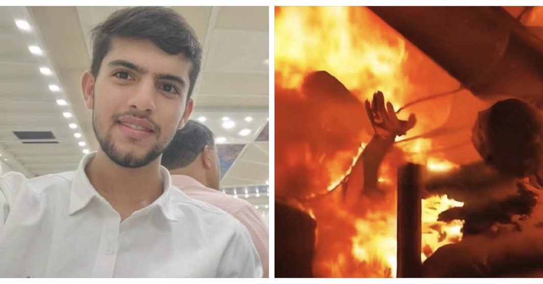 QudsNen's tweet photo. 19-year-old Shaban Al-Dalou, a software engineering student, was burnt alive along with his mother in a tent after Israeli aircraft bombed the yard of Al-Aqsa Martyrs Hospital last night.  

Al-Dalou miraculously survived an Israeli attack on a mosque sheltering displaced civilians last week where at least 22 Palestinians were killed.