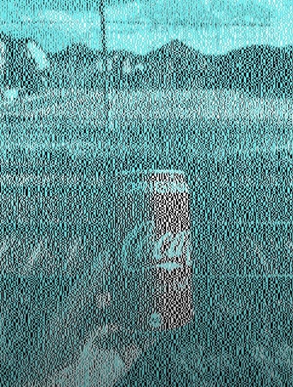 There are no red pixels in this image.

Zoom in and check.

The HumanOS creates your reality,  this is one of the features or bugs. It will not be updated in the next revisions.