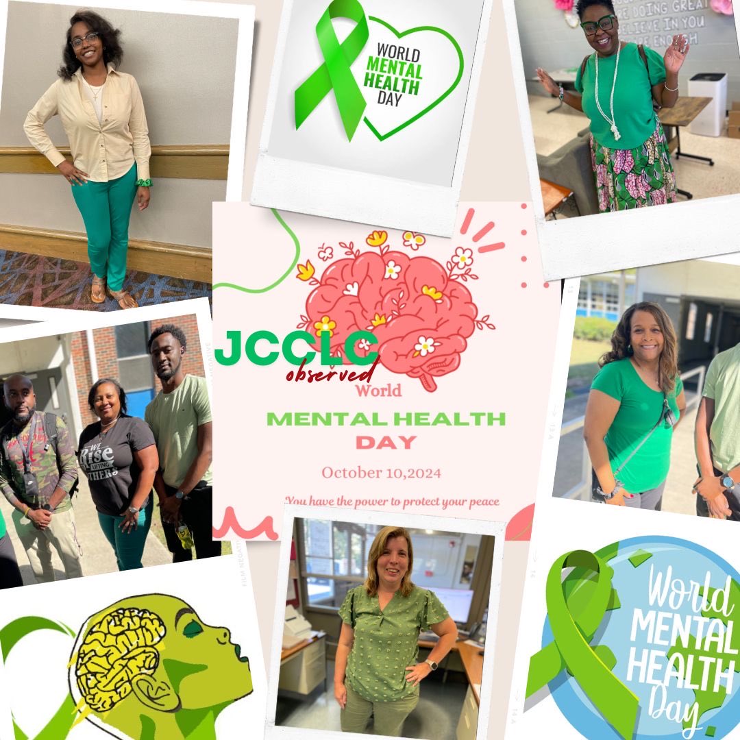 Oct. 10th was World Mental Health Day!! With so much going on in the world, it is important that we strengthen and better our mental health. So, our Ss &amp; Ts took some time to commit to self care activities. You deserve it !  Thank you, Ms. Kirkland for coordinating the day.