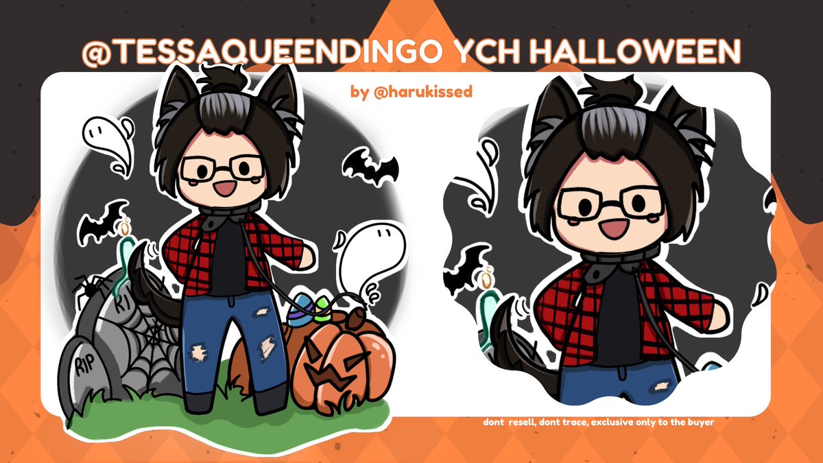 ₊˚⊹♡ ych halloween commission for <a href="/TessaQueenDingo/">🍘 Teresa Queen ☕️</a>!    
✨ ! : ko-fi.com/c/f822fe6cc8 
#vtuber #VTuberAssets #Vtuber準備中 #VtuberUprisings #Halloween #ych #vtuberych