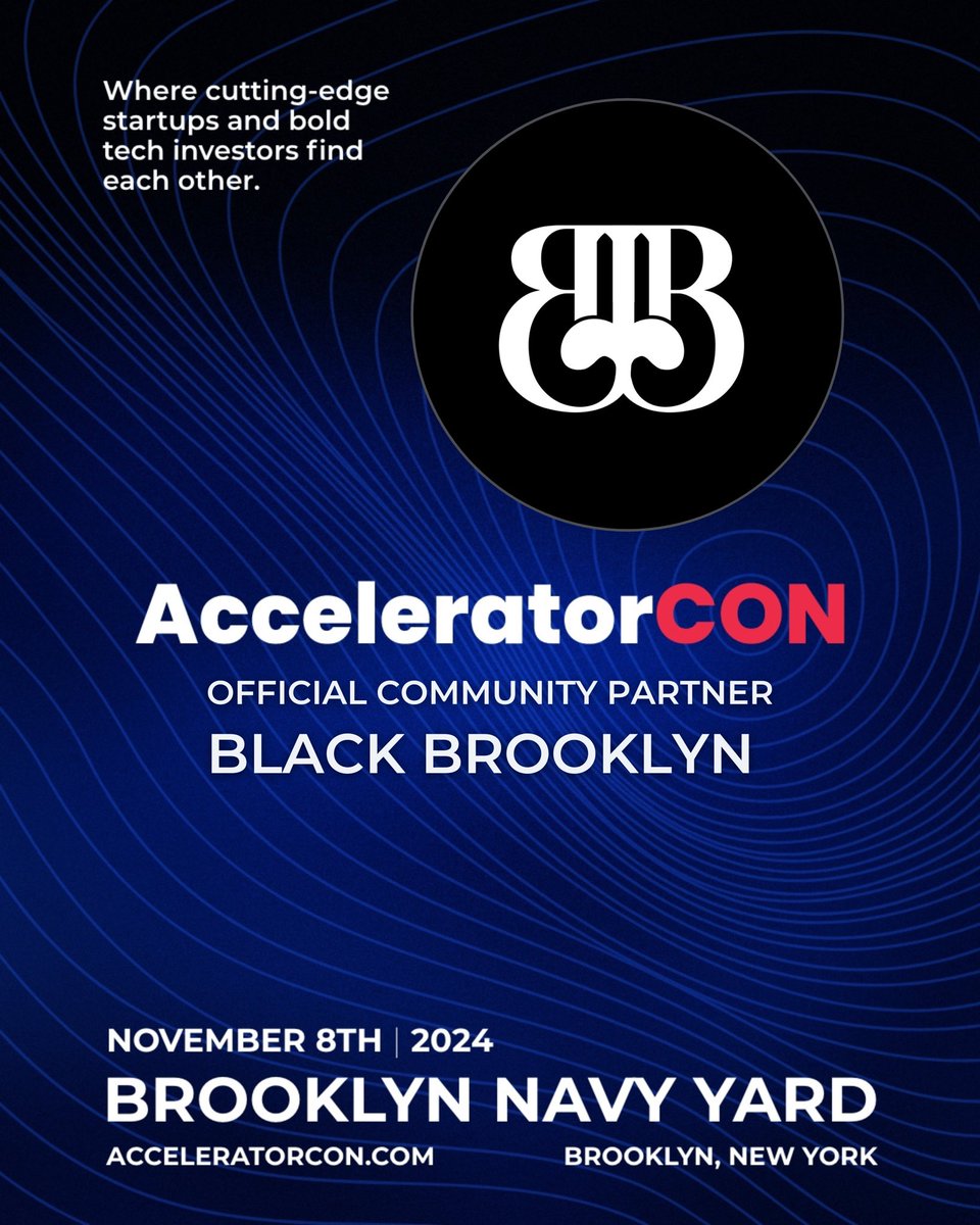 Nov 8th, Brooklyn Navy Yard: 500+ startups, Techstars, NFL Accelerator, Seth Godin &amp; Ankur Nagpal at <a href="/AcceleratorCON/">AcceleratorCON</a> 2024. Your startup's future starts here! 
Code [25OFF] for 25% off: acceleratorcon.com 
#AC24 #Startups
#blockchainfortheblock 🏁