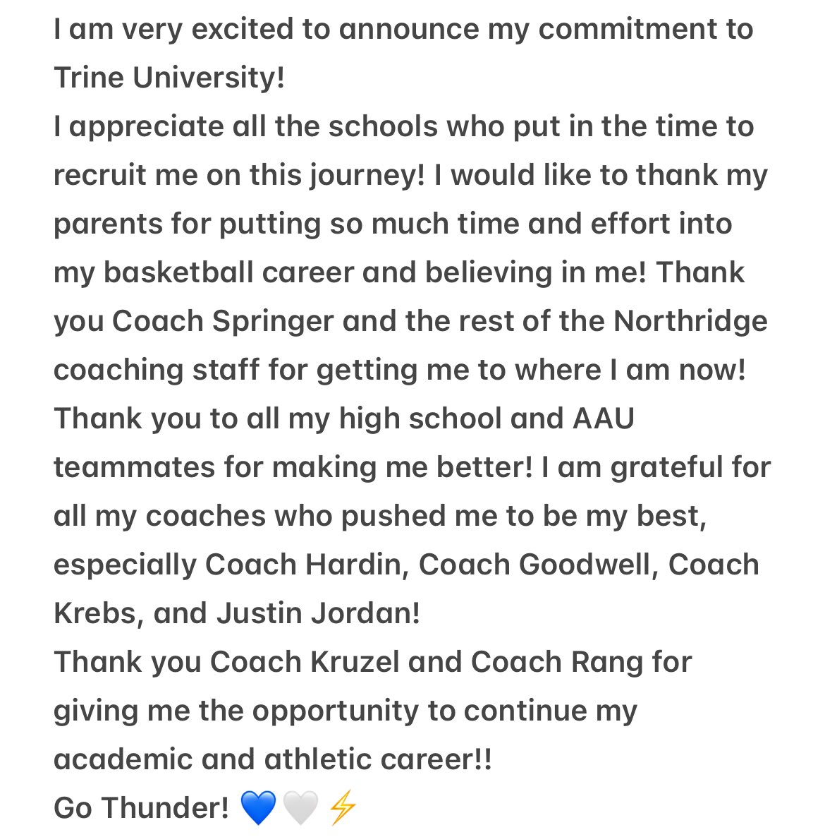 100% committed 💙🤍
Go Thunder! ⚡️