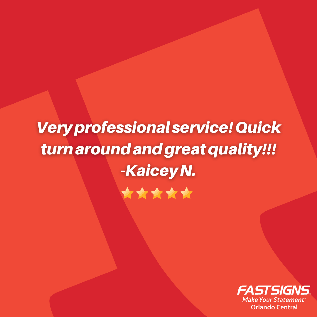 FastsignsOrland's tweet image. Your satisfaction is our top priority, and we are so grateful for your positive feedback. Thank you for taking the time to share your experience with us.

#fastsigns #fastsignsdidit #realreviews #customerservice #dreamteam #signs #shoplocalorlando #orlandosmallbusiness