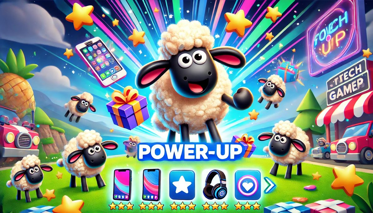 sheep_community's tweet image. It’s time to level up your gaming experience! 🎮 SHAUN THE SHEEP is more than just a game—it&apos;s your gateway to exclusive tech rewards. Every tap brings you closer to unlocking the latest gadgets. Ready to join the fun? 🚀 #LevelUp #SheepPoints #TechRewards #ShaunTheSheep