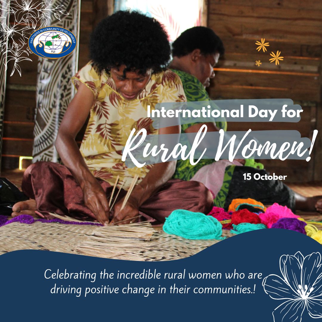 PCDFiji's tweet photo. Today, we celebrate the incredible rural women who are driving positive change in their communities. Your resilience, strength, and determination inspire us all. 
#PCDFiji #InternationalDayofRuralWomen #RuralWomenEmpowerment https://t.co/LrIXlQPdob