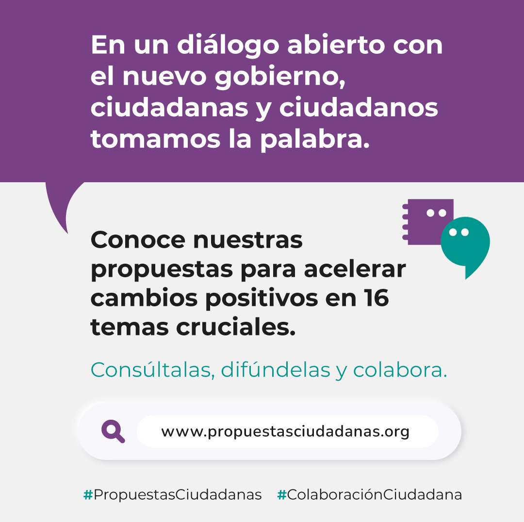 Presidenta <a href="/Claudiashein/">Claudia Sheinbaum Pardo</a>, le presentamos la plataforma #PropuestasCiudadanas, una iniciativa que contiene 34 agendas y que ofrece soluciones en 16 temas clave para el bienestar del país 👉 propuestasciudadanas.org 🧵 (1-5)
