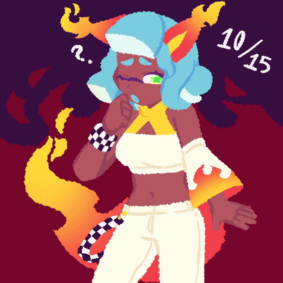 day 15! i actually really like this since i associate silica with foxes #DressupTober