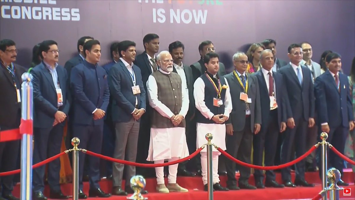 rohitdubey's tweet photo. The inaugural of #IMC2024 was attended by the Prime Minister, the Telecom Minister, MoS Telecom, Mr Akash M Ambani &amp; other dignitaries. https://t.co/bavuLPKYgj