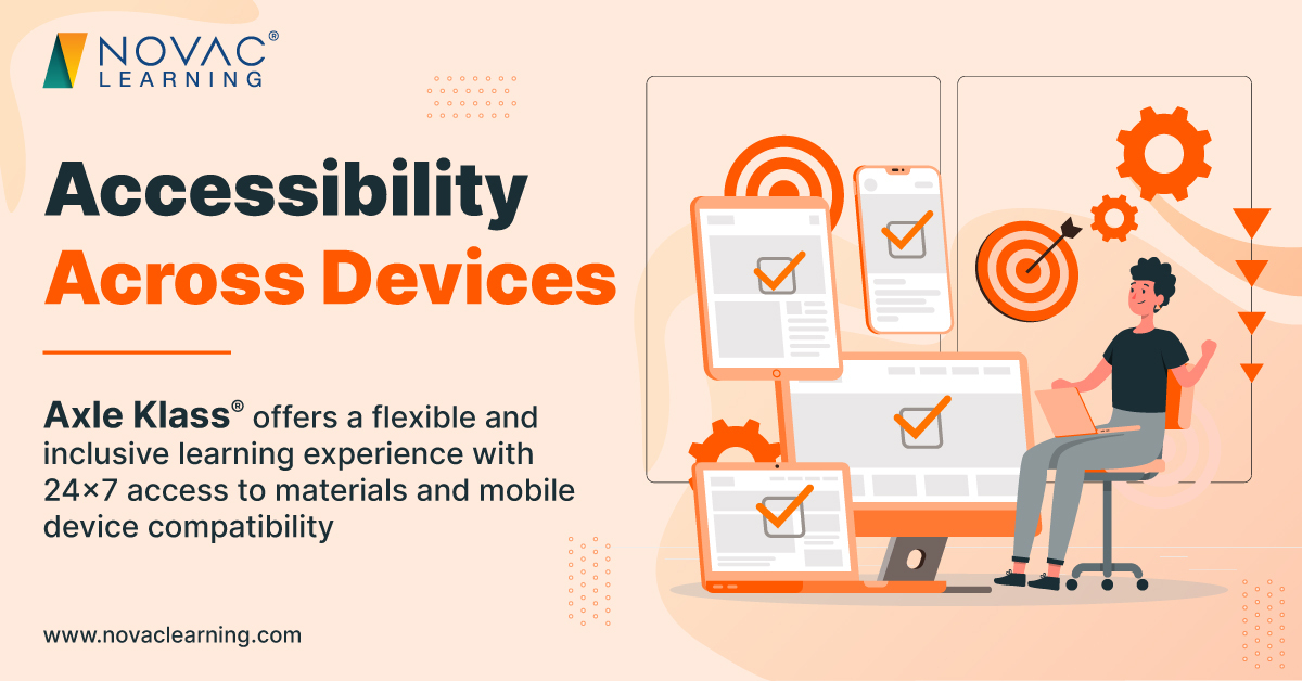 novaclearning's tweet image. Axle Klass® offers round-the-clock access to learning materials. Our Digital Learning platform is completely optimized for mobile devices and is apt for managing the diverse schedules of modern workforces. 
Visit - novaclearning.com/learning-manag…
#novac #novaclearning #axlelms #axleklass
