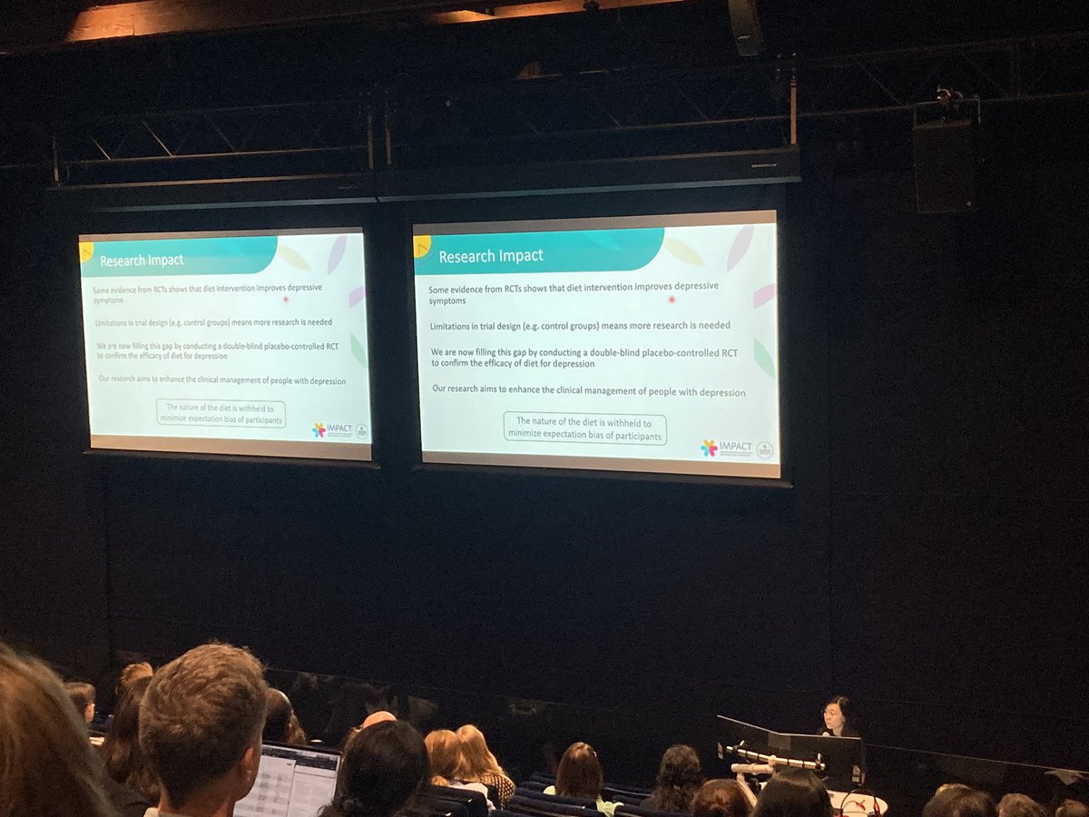 Great day at the <a href="/IMPACTDeakin/">IMPACT</a> showcase. <a href="/DelyseTien/">Delyse Tien</a> representing the team - the OPTIMISM trial. Recruiting for another month pre Christmas- don’t miss out! 👉🏻 foodandmoodcentre.com.au/optimism-parti…