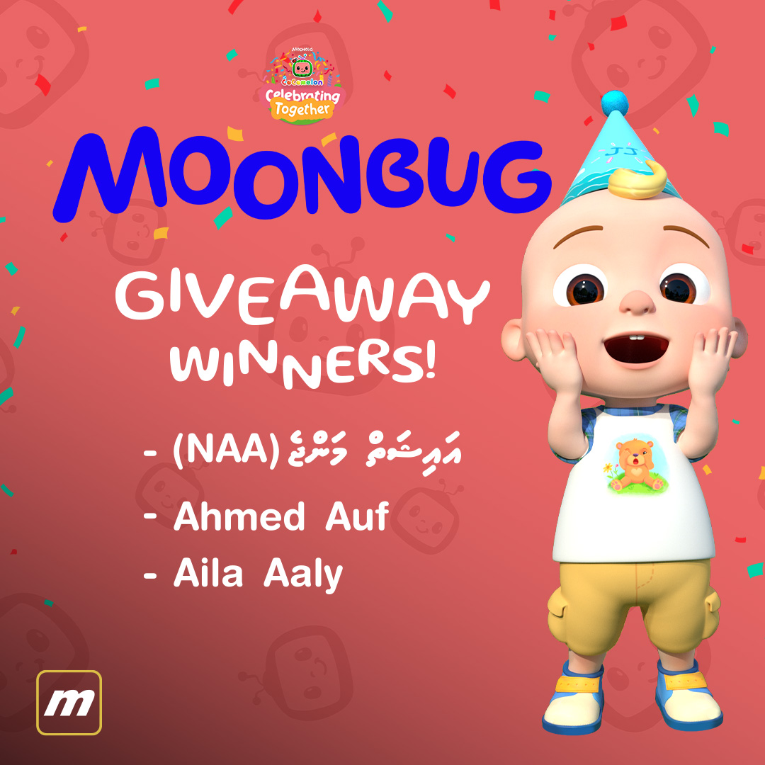 Medianetmv's tweet image. 👉🏾 Moonbug Comment and Win Giveaway 👈🏾

And here are the winners!

🎁 (NAA) އައިޝަތް މަންޖެ
🎁 Ahmed Auf
🎁 Aila Aaly

Congratulations 😀 Send us a DM so we can hand you the goodies!

Thank you for participating, more to come! 😉

#Medianet #YourEntertainmentPartner #Moonbug
