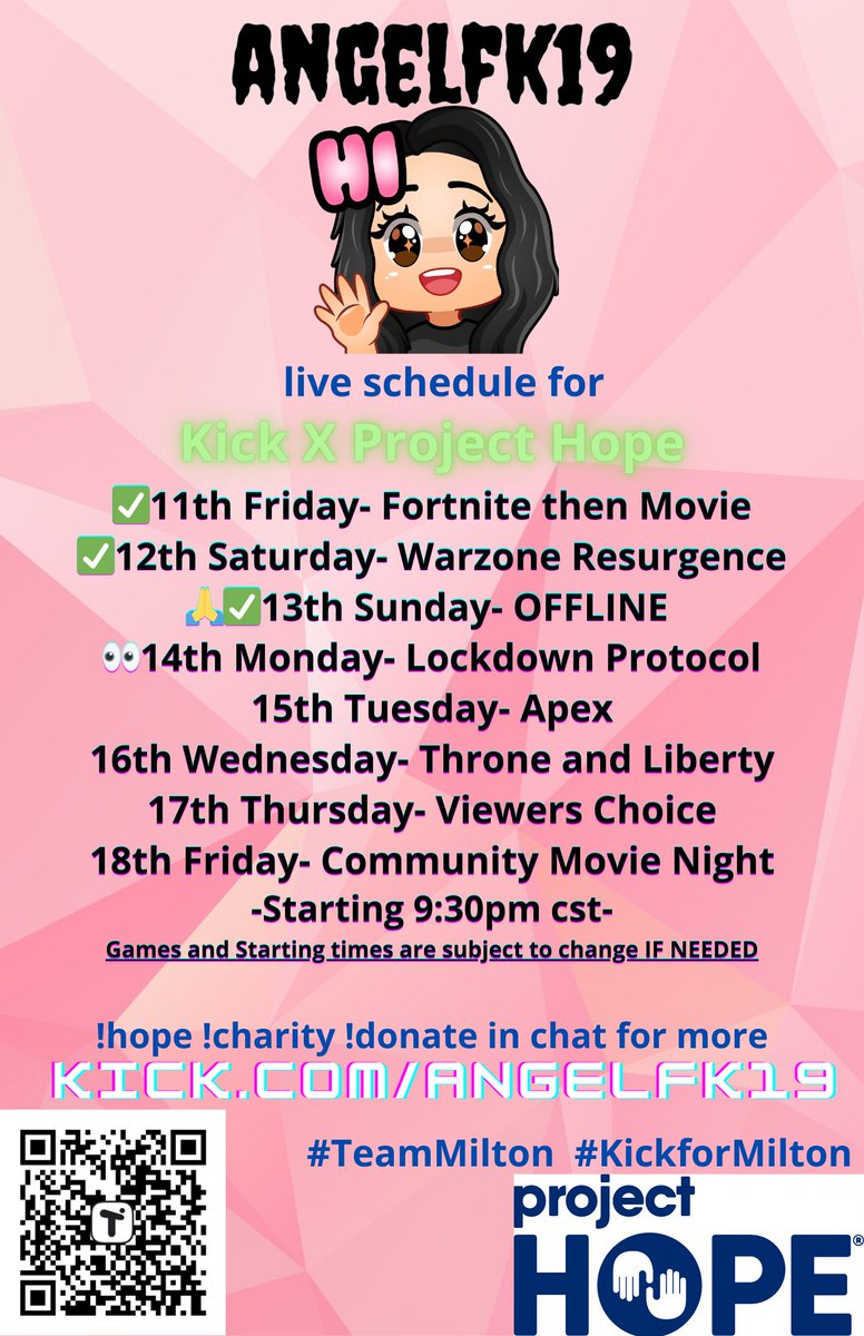 AngelFk19's tweet image. Kick.com/angelfk19 #lockdownprotocol @KickCommunity #kickformilton