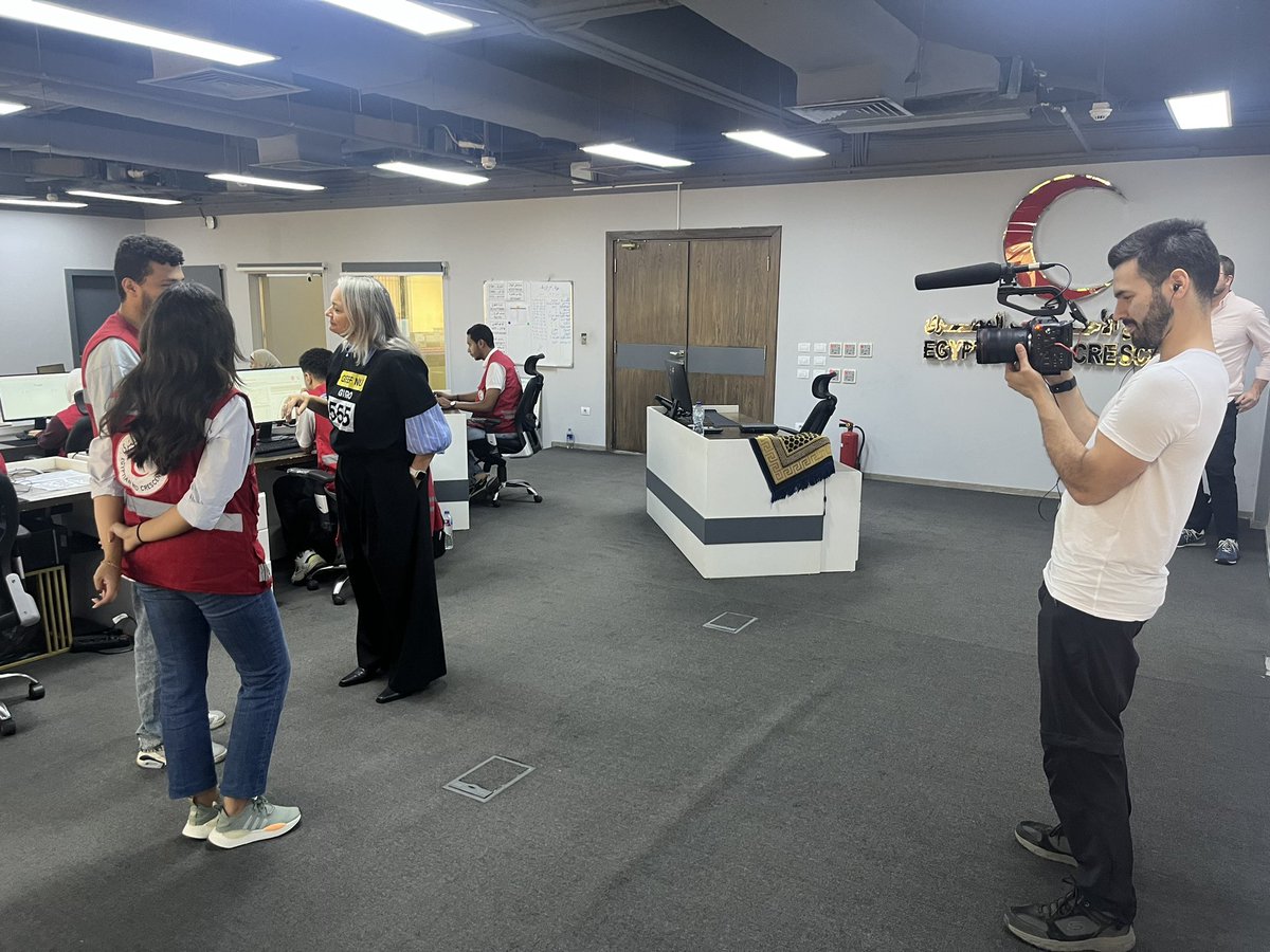 Grateful for the intensive days spent with the <a href="/RodeKruis/">Rode Kruis</a>, visiting the services of the <a href="/EG_Red_Crescent/">الهلال الأحمر المصري</a> to support the crisis response in the Middle East. 
A huge 🙏to our Dutch colleagues for coming to Cairo and supporting the <a href="/ifrc/">IFRC</a> and ERCS in our joint efforts to respond!