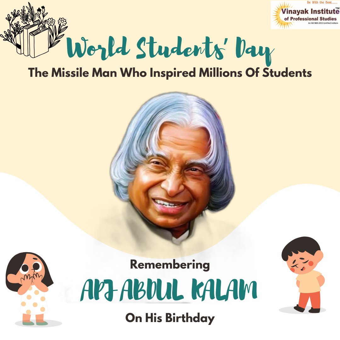 bans10779's tweet photo. World Students Day🙂
#vipstudies #VinalaykInstitute #inspiration #positivity #students #worldstudentsday #apjabdulkalamsir #motivation #guidance #EducationForAll https://t.co/4fc6hTaeyI