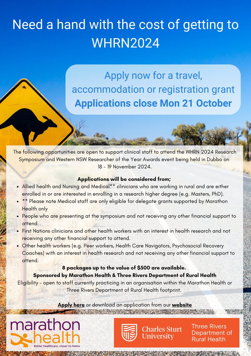 Western NSW Health Research Network (WHRN) Inc tweet media