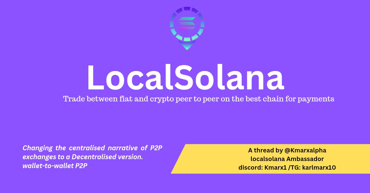 𝗧𝗛𝗘 𝗘𝗥𝗔 𝗢𝗙 𝗖𝗘𝗡𝗧𝗥𝗔𝗟𝗜𝗦𝗘𝗗 𝗣𝗘𝗘𝗥-𝗧𝗢-𝗣𝗘𝗘𝗥 𝗘𝗫𝗖𝗛𝗔𝗡𝗚𝗘𝗦 𝗛𝗔𝗦 𝗙𝗜𝗡𝗔𝗟𝗟𝗬 𝗕𝗘𝗘𝗡 𝗥𝗘𝗦𝗧𝗥𝗨𝗖𝗧𝗨𝗥𝗘𝗗 𝗕𝗬 <a href="/LocalSolana/">LocalSolana</a>  𝗧𝗢 𝗕𝗘 𝗗𝗘𝗖𝗘𝗡𝗧𝗥𝗔𝗟𝗜𝗦𝗘𝗗.

WHAT YOU NEED TO KNOW ABOUT LocalSolana and more to come.
🅰 🆃🅷🆁🅴🅰🅳 🧵