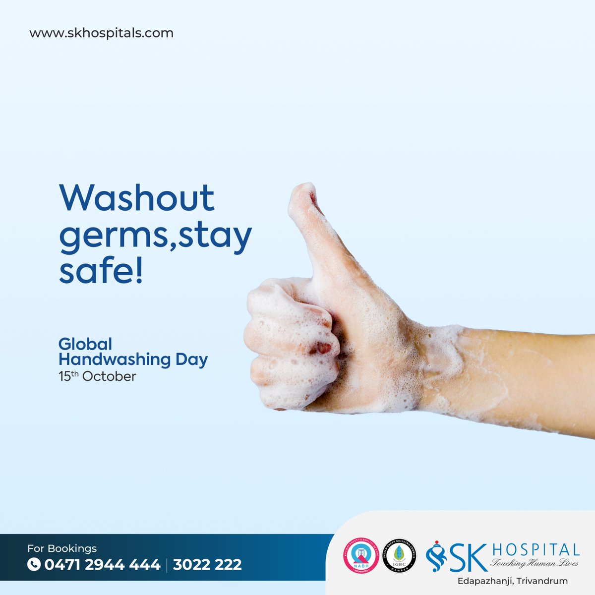 skhospitaltvm's tweet photo. GLOBAL HANDWASHING DAY
OCTOBER 15
.
.
.
#GlobalHandwashingDay #CleanHandsForAll #HandHygieneSavesLives #WashYourHands #HealthyHandsHealthyLives #StopTheSpread #HandwashingHeroes https://t.co/ZKbHKjC0Xw