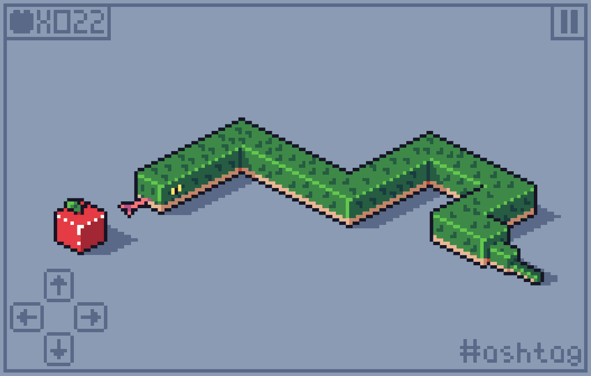 Hashtag_pixels's tweet photo. Mini snake game
#pixel_dailies #pixelart
@Pixel_Dailies #snake https://t.co/Iij8NIyYC9