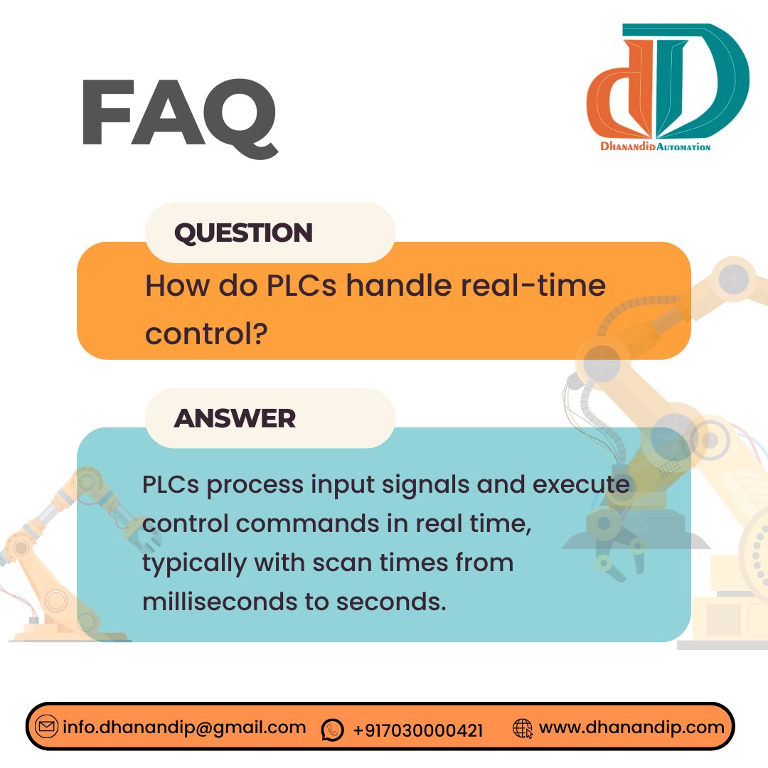 dhanandippune's tweet image. How do PLCs handle real-time control?

📍 Office: Vadgaon Budruk, Pune, Maharashtra 411041
📞 Contact: +91 7030000421

#PLC #RealTimeControl #IndustrialAutomation #AutomationTraining #DhanandipAutomation #Engineering #PLCTechnology #AutomationSystems #Pune #Automation