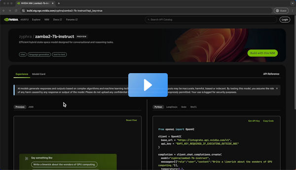 Experience superior performance of Zyphra's Zamba2-7B, a 7-billion parameter hybrid marvel, trained on the Zyda-2 dataset and a leader in model efficiency, suitable for both on-device and cloud solutions. Try: nvda.ws/403Fvbe.  bit.ly/4065QFU